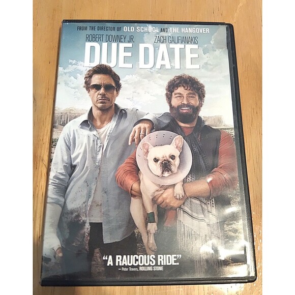 Due Date Movie DVD (2011) Robert Downey Jr. Zach Galifianakis Comes w/Case - Picture 1 of 3